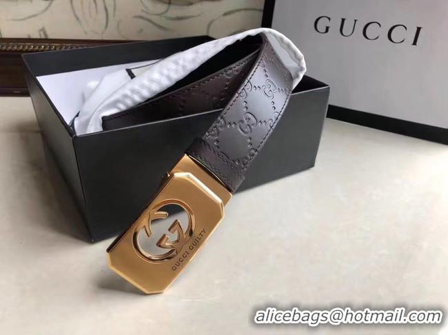 Top Quality Gucci Original Calf Leather 35MM 3306-6