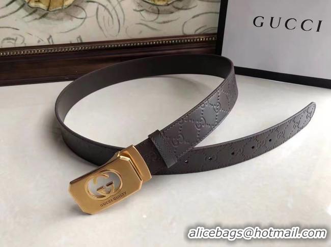 Top Quality Gucci Original Calf Leather 35MM 3306-6