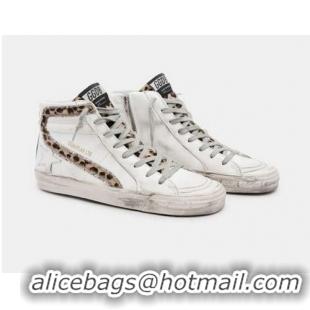 Grade Quality Golden Goose GGDB Slide Sneakers With Leopard Print Pony Skin Inserts GGBD20