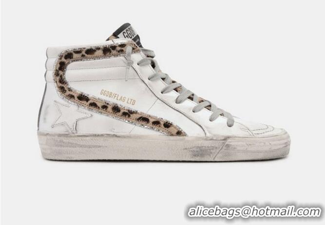 Grade Quality Golden Goose GGDB Slide Sneakers With Leopard Print Pony Skin Inserts GGBD20