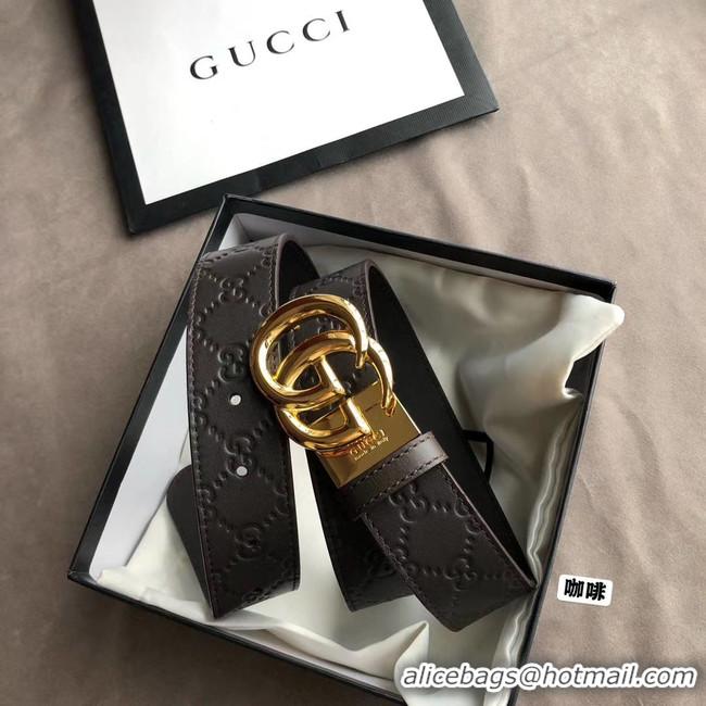 Best Grade Gucci Original Calf Leather 35MM 3306-10