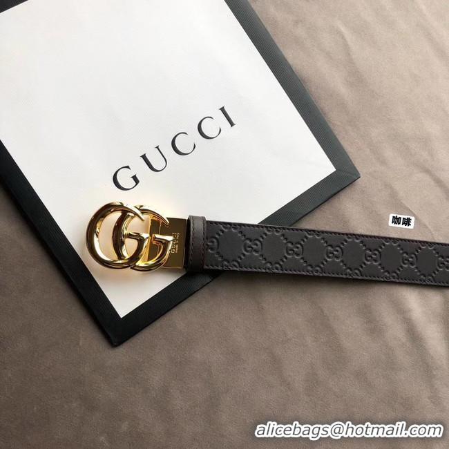 Best Grade Gucci Original Calf Leather 35MM 3306-10