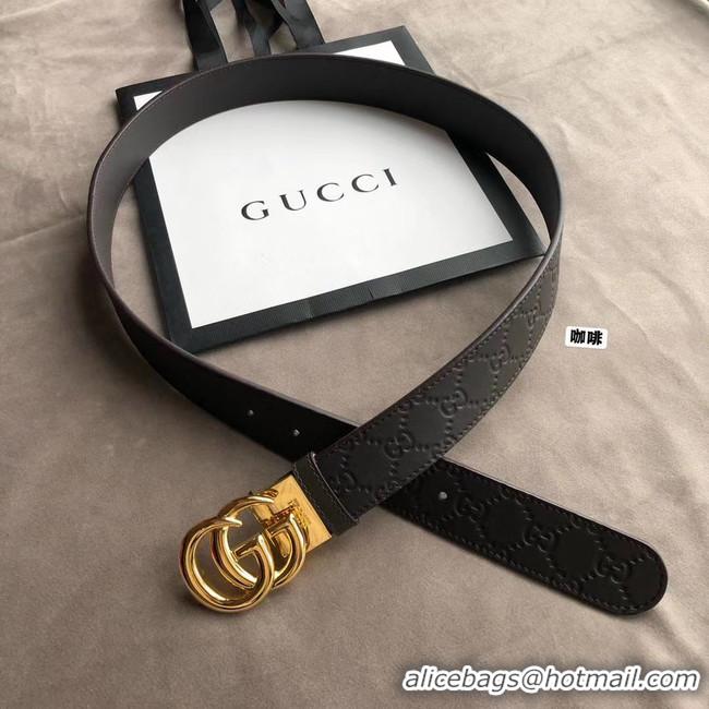 Best Grade Gucci Original Calf Leather 35MM 3306-10