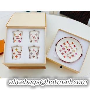 Top Quality Louis VUitton Plates Set And Cups Set GI046