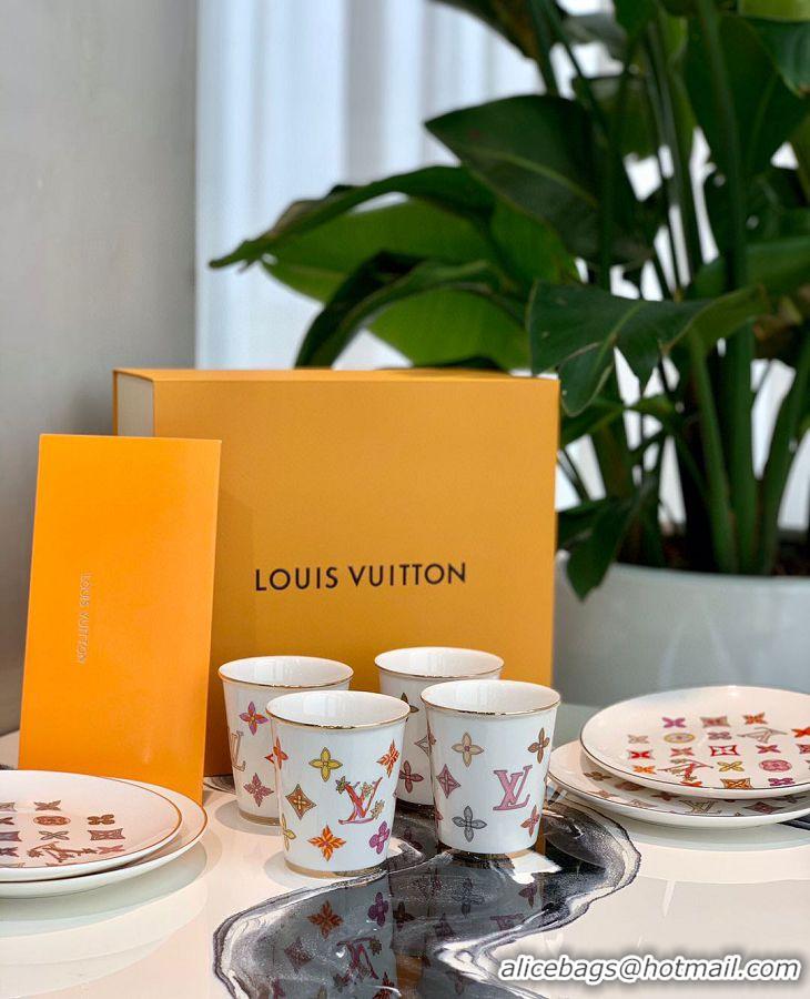 Top Quality Louis VUitton Plates Set And Cups Set GI046