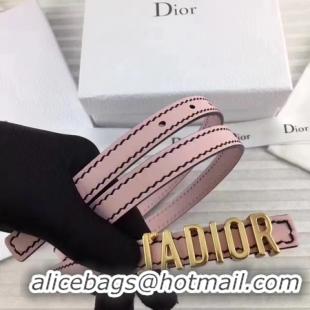 Luxury Dior 30mm Leather Belt CD2366 Pink