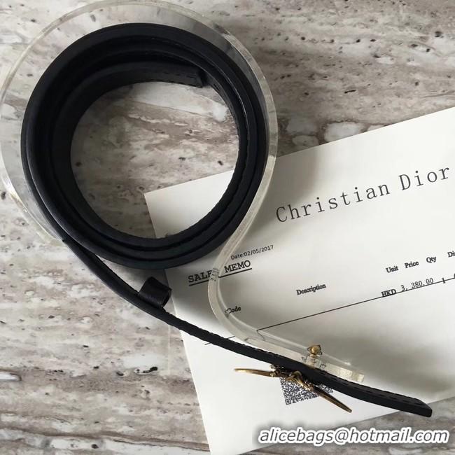 Unique Style Dior BEE BELT CALFSKIN B0387 black