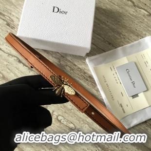 1:1 aaaaa Dior BEE BELT CALFSKIN B0387 brown