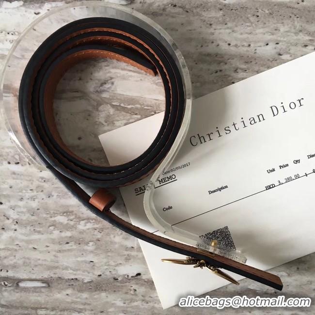 1:1 aaaaa Dior BEE BELT CALFSKIN B0387 brown