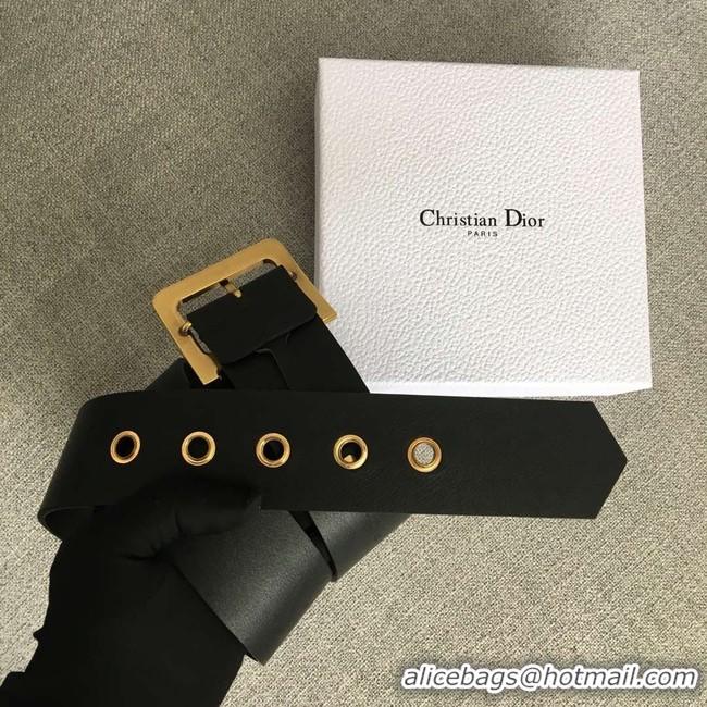 Top Grade Dior Wide leather belt with 50 mm D4261 black