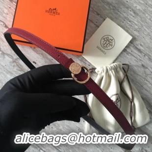 Purchase Hermes Mini belt buckle & Reversible leather strap 13 mm H07142 fuchsia