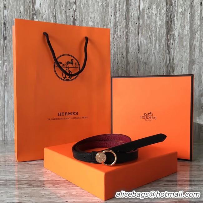 Purchase Hermes Mini belt buckle & Reversible leather strap 13 mm H07142 fuchsia