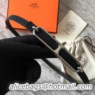 Luxury Hot Hermes Roulis belt buckle & Reversible leather strap 13 mm H065539 black