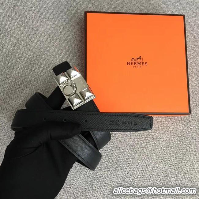 New Arrivals Hermes Collier de Chien belt buckle & Reversible leather strap 24 mm H0521 black