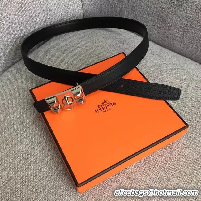 New Arrivals Hermes Collier de Chien belt buckle & Reversible leather strap 24 mm H0521 black