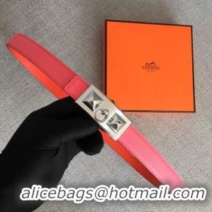 Good Quality Hermes Collier de Chien belt buckle & Reversible leather strap 24 mm H0521 pink