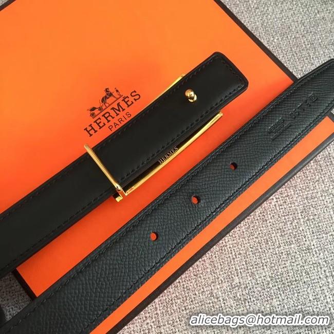 Most Popular Hermes Collier de Chien belt buckle & Reversible leather strap 24 mm H0521 black