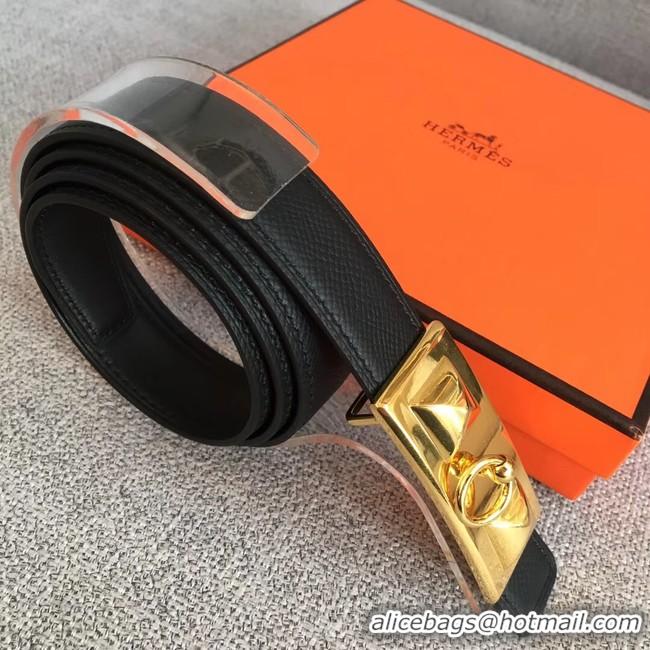 Most Popular Hermes Collier de Chien belt buckle & Reversible leather strap 24 mm H0521 black