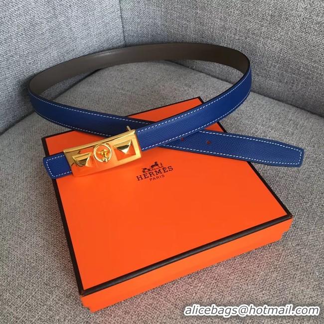 Best Product Hermes Collier de Chien belt buckle & Reversible leather strap 24 mm H0521 blue