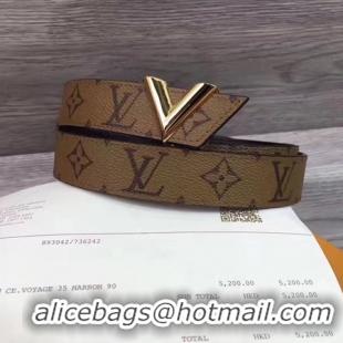 Practical Louis Vuitton 30mm Belt M9305 Wheat