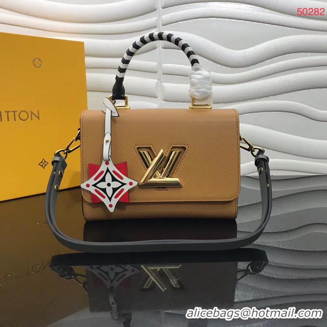 Cheapest Louis vuitton original CRAFTY TWIST tote bag M56780 Caramel