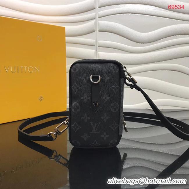 Cheapest Louis vuitton original DOUBLE PHONE M69534 black