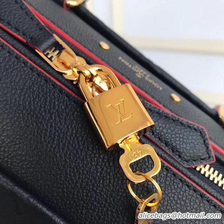 Discount Design Louis vuitton original leather SPEEDY 25 Monogram Empreinte M43501 dark blue