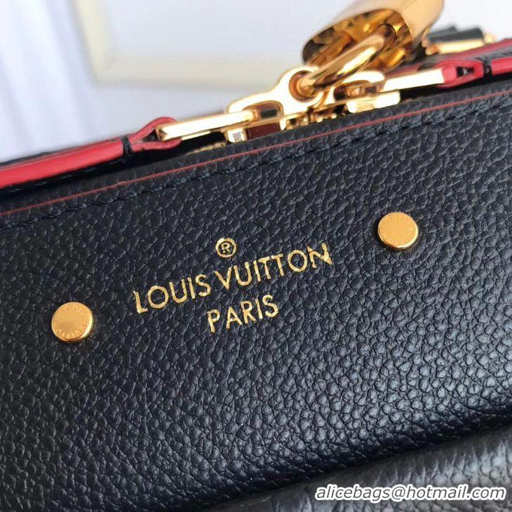 Discount Design Louis vuitton original leather SPEEDY 25 Monogram Empreinte M43501 dark blue