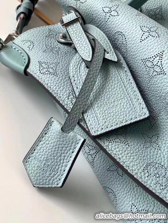 Trendy Design Louis Vuitton MURIA Mahina perforated calf leather M55800 sky blue