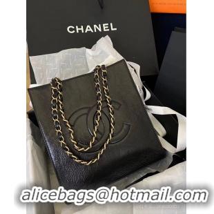 Best Price Chanel Original Leather Tote Shopping Bag AS1942 Black