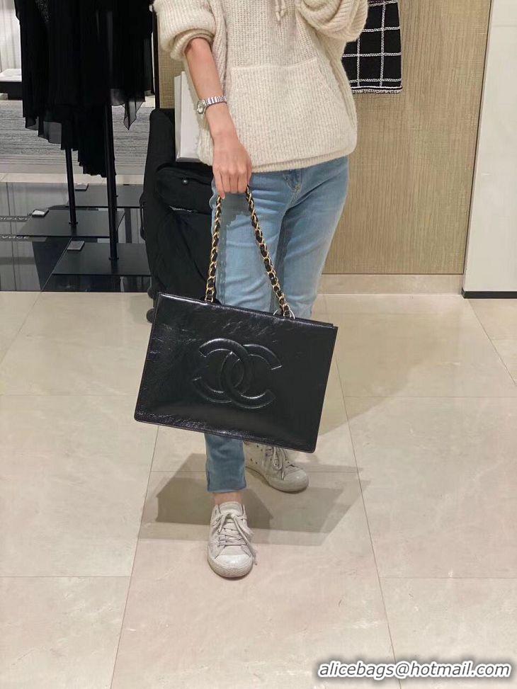 Unique Style Chanel Original Leather Tote Shopping Bag AS1943 Black