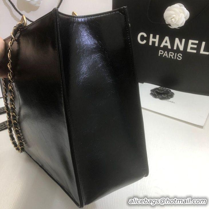 Unique Style Chanel Original Leather Tote Shopping Bag AS1943 Black