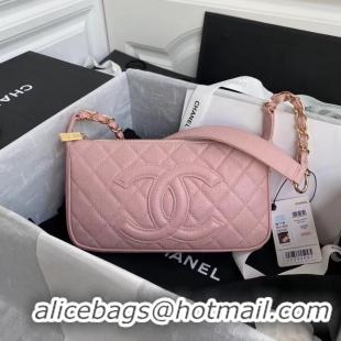 Affordable Price Chanel Original Caviar Leather Classic Bag 36988 pink