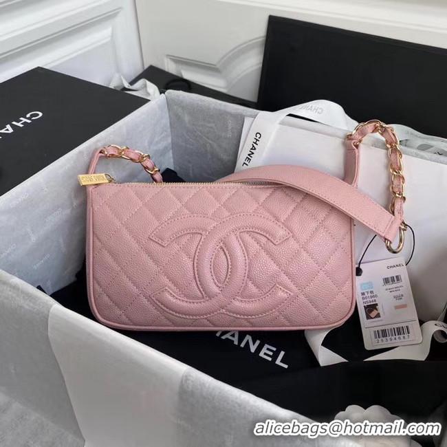 Affordable Price Chanel Original Caviar Leather Classic Bag 36988 pink