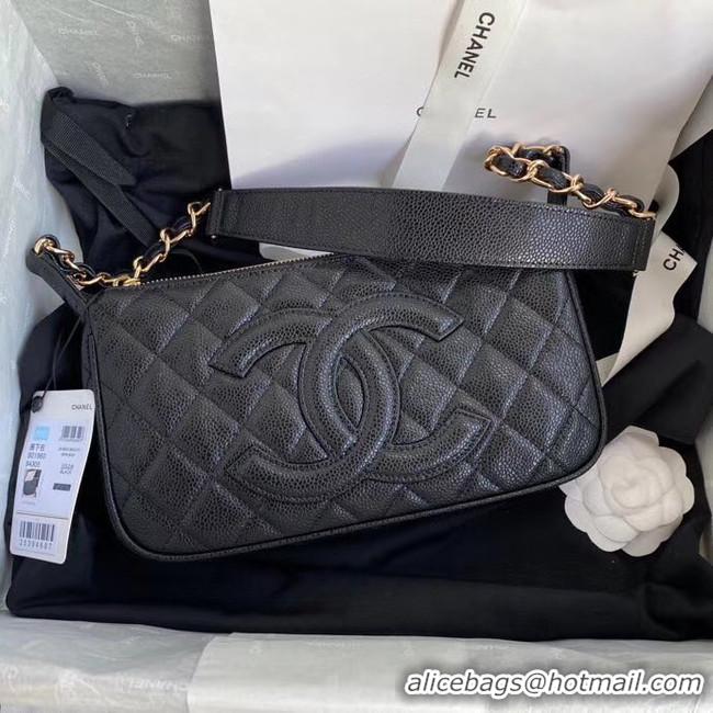 Good Product Chanel Original Caviar Leather Classic Bag 36988 black