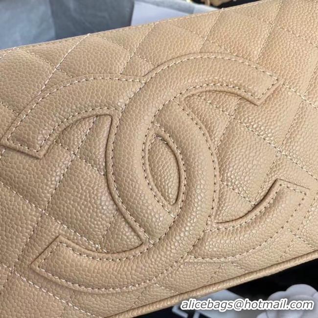 Famous Brand Chanel Original Caviar Leather Classic Bag 36988 Beige