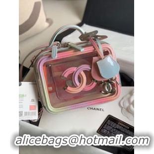 Popular Style Chanel original PVC small vanity case A93342 pink