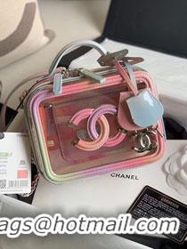 Popular Style Chanel original PVC small vanity case A93342 pink