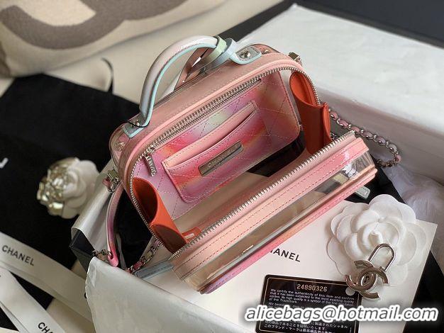 Popular Style Chanel original PVC small vanity case A93342 pink