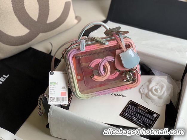 Popular Style Chanel original PVC small vanity case A93342 pink