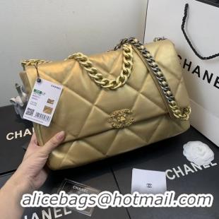 Super Quality Chanel 19 flap bag AS1161 Gold