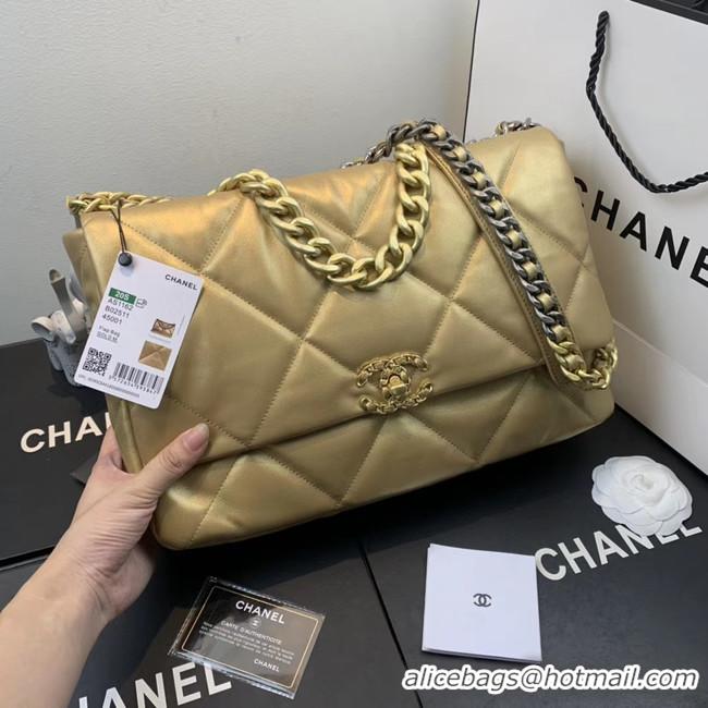 Super Quality Chanel 19 flap bag AS1161 Gold