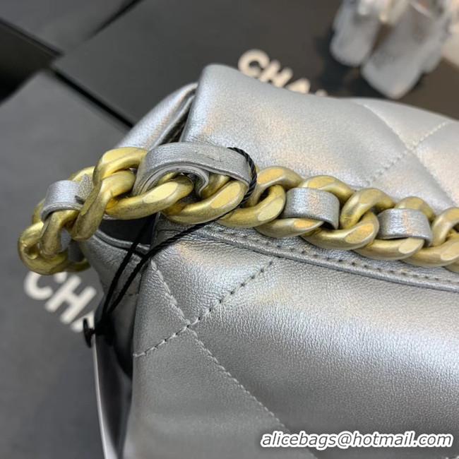 Luxury Cheap Chanel 19 flap bag AS1161 silver