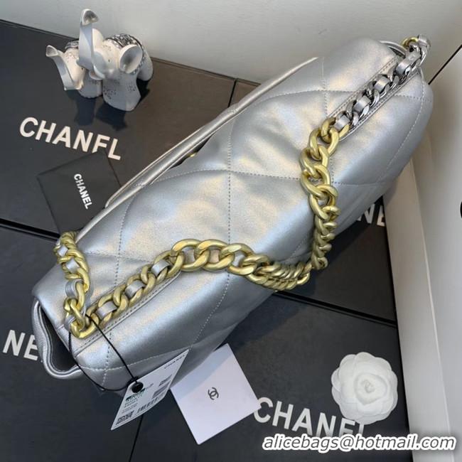 Luxury Cheap Chanel 19 flap bag AS1161 silver