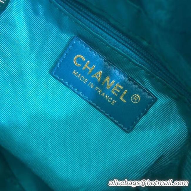 Buy Discount Chanel velvet Drawstring bag AS1894 light blue