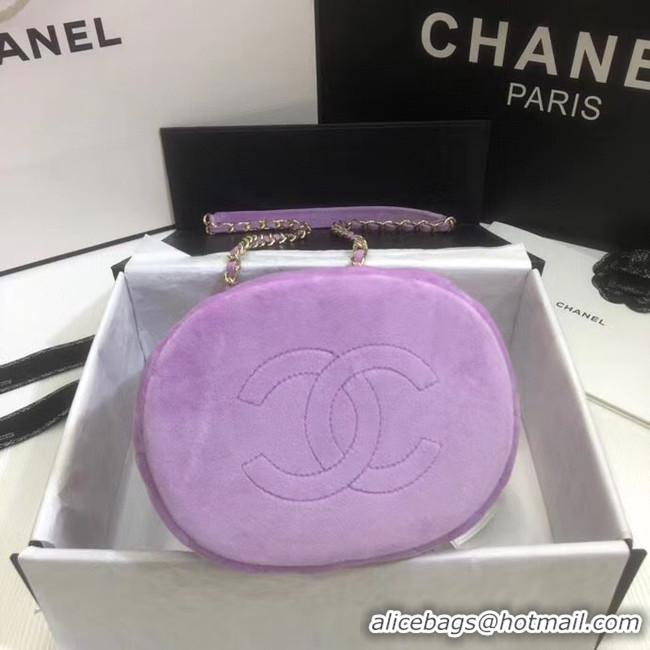 Popular Style Chanel velvet Drawstring bag AS1894 Lavender