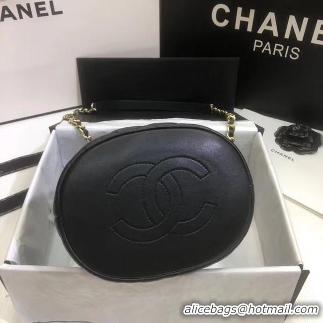 Promotional Chanel velvet Drawstring Sheepskin bag AS1894 black