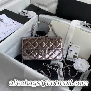 Grade Quality Chanel Flap Original Lambskin Leather Shoulder Bag AS1665 silver