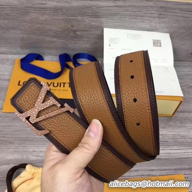 Duplicate Louis Vuitton INITIALES 40MM BELT M0030 brown