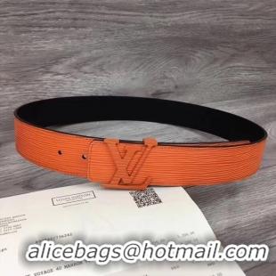 Pretty Style Louis Vuitton INITIALES 40MM BELT M0035S orange